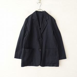 マーガレットハウエル×フォックスブラザーズ MARGARET HOWELL×FOX BROTHERS *CHALK STRIPE LINEN WOOL JK*(jk25-2408-240)【01I42】