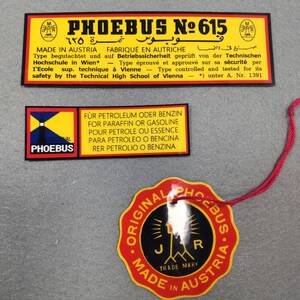 ホエーブス PHOEBUS 615 デカール(シール)タグ レプリカセット　①