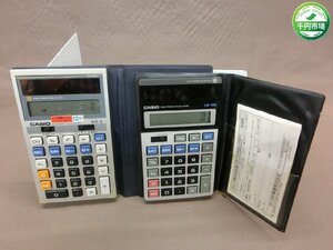 【NB-2911】CASIO カシオ 電卓 NS-3 US-100 2点セット まとめ レトロ 現状品【千円市場】