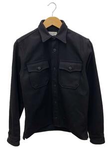 Schott◆長袖シャツ/S/ウール/BLK/42583