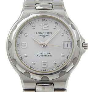 ■ 1円 ～ 中古品 参定11.0万■ LONGINES ロンジン ■ コンクエスト L1.638.4 ■ 自動巻き 機械式 ホワイト 白 メンズ 紳士 スイス