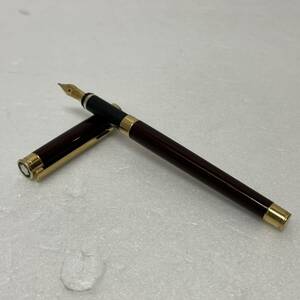 【ST19253MG】MONTBLANC モンブラン 万年筆 ノブレス ペン先 750 18K/ct ボルドー×ゴールド 全長:約13.8cm ボールペン ※筆記未確認