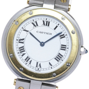 カルティエ CARTIER 83038288 サントスラウンド LM コンビ クォーツ メンズ _847682