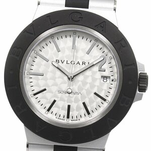 ブルガリ BVLGARI BB40AT/103703 アルミニウム 空山基コラボレーション デイト 自動巻き メンズ 極美品 保証書付き メーカーOH済み_800658