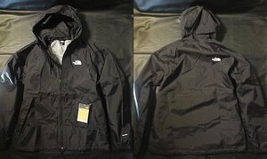 本物正規◆ノースフェイス◆マウンテンパーカー ANTORA RAIN HOODIE■黒■XL■新品■アメリカ限定/レインジャケット/JK3 ■DRYVENT