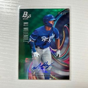 2018 Bowman Platinum MJ Melendez auto 99枚限定　green