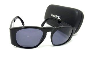 1円 ■美品■ CHANEL シャネル 01450 94305 ココマーク マトラッセ サングラス メガネ 眼鏡 レディース ブラック系 FJ4370