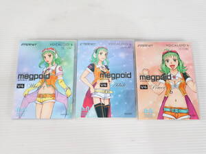 1円～/未開封・未使用品★PCソフト VOCALOID 4 Library Megpoid V4 Power Whisper Adult まとめて3点セット メグッポイド INTERNET E655