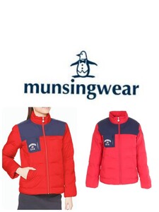 新品国内正規Lサイズ マンシング Munsingwear ゴルフウェアブルゾンレディースカレッジサーモライト軽量ジャケット +5℃蓄熱保温蓄熱保温