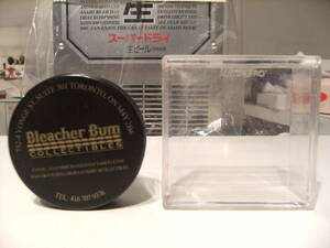 非売品★レトロ★90年代★ヨーロッパ スロバキア 製品★OFFICAL / Bleacher Burn コレクター物 hockey puck アイスホッケー パック ボール