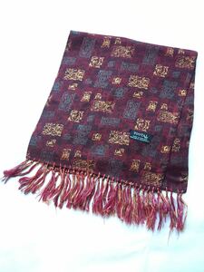 イギリス古着　tootal scarf vintageトゥータルスカーフ　スカーフ　フリンジ付き　英国ヴィンテージ　vintage tootal MV790