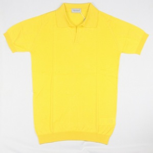 新品 John Smedley　ジョンスメドレー 最高級シーアイランドコットン　ポロシャツ Sサイズ 　SUMMER GOLD