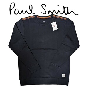 新品 ポールスミス Paul Smith スウェット L 長袖 ラウンジウェア アーティストストライプ ダークネイビー メンズ 秋 冬 紺