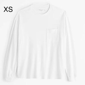 新品　アバクロンビー&フィッチ　オーバーサイズ長袖ポケットTシャツ　XS