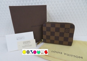 〔COLOURS〕 未使用・保管品■ジッピー コインパース■N63070■ダミエ■エベヌ■コイン／カードケース■Louis Vuitton