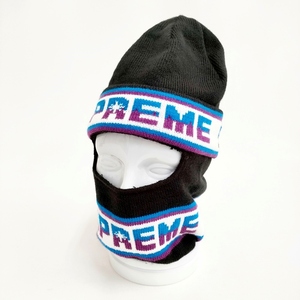 Supreme Double Logo Facemask Beanie フェイスマスク ニット帽 ビーニー ニットキャップ ブラック シュプリーム 4-1220A F97513