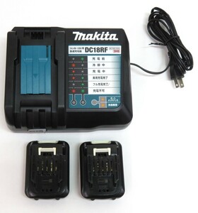 102B269★【中古品】makita/マキタ 急速充電器 DC18RF×1点 バッテリー BL1015×2点 計3点セット