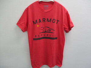 MARMOT　マーモット　Tシャツ　サイズ：インポートS（日本Mサイズ）　ピンクに近い赤