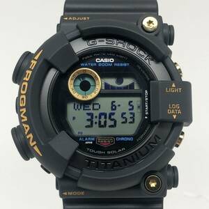 極美品 G-SHOCK ジーショック 【IT9D455R0M18】 CASIO カシオ GW-8230B-9 FROGMAN 30th フロッグマン 30周年記念 黒金復刻 タフソーラー