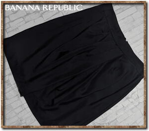 ☆BANANA REPUBLIC　バナナリパブリック　シルクスカート　黒☆