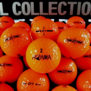 No.2011【ロストボール・ ホンマ HONMA・ D1・ オレンジ・Ａランク・70球】