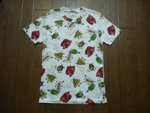 90s　HYSTERIC GLAMOUR　ヒステリックグラマー　モンスター　総柄　Tシャツ　アーカイブ　2CT-8320　サイズF