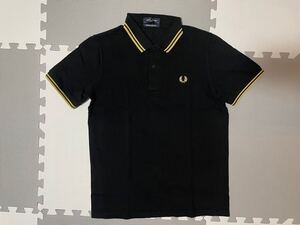 フレッドペリー　24SS M12 極美品　40 イギリス製　157：BLACK ポロシャツ　Fred Perry 