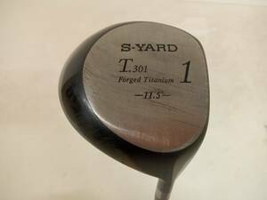 ★即決！★S-YARD/エスヤード★メンズ右打ち用ドライバー/1番ウッド/1W★T.301 Forged Titanium★R1★11.5°★