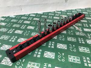 中古品 ハンドツール Snap-on スナップオン ショートソケット TM- 差込角 1/4” 6.35sq ソケットレンチ メンテナンス IT4HIK0LI8OZ