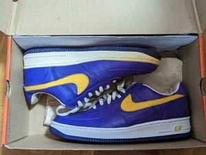 【即決】AIR FORCE 1 LOW LA DEEP PURPLE GOLD 29.5 11.5 デッドストック ヴィンテージ ロサンゼルス レイカース パープル ゴールド 紫