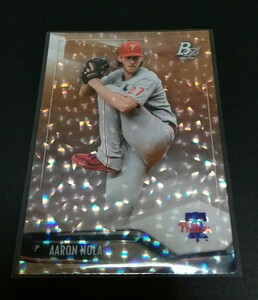 MLB 2021年topps BOWMAN PLATINUM アーロン・ノラ(フィリーズ)パラレル！No,39。※裏面、初期線有(画像３)AARON NOLA