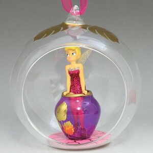 ディズニー　ティンカーベル　DLPガラスドームオーナメント（花瓶）　ディズニーランド・パリ　2018年　新品