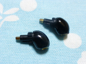 SONY MDR EX1000 EX800ST 用 変換アダプタ MMCX (メス) EX600 7550 黒色 1ペア ワイヤレス TWS Shanling MW200 等にも