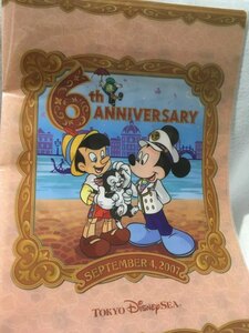 東京ディズニーシー　6周年　クリアファイル　ミッキーマウス　ピノキオ　フィガロ　ジミニー・クリケット　新品　未使用品