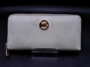 MICHAEL KORS マイケルコース 総ロゴ 長 財布 オフホワイト ■■ ☆ egc6 レディース