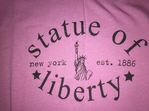 アメリカで購入 Statue of Liberty New York 自由の女神 ニューヨーク ピンク サイズM 新品