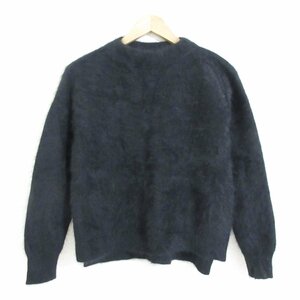 美品 20AW ANAYI アナイ 長袖 ラメラクーンボトルネック プルオーバー ニット セーター 38 ブラック ◆