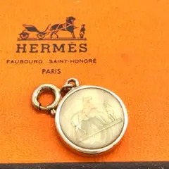 【美品】HERMES エルメス コロゾ ホース チャーム トップ ゴールド