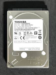 ★ 4TB ★【使用時間：2373ｈ】TOSHIBA　/　MQ04ABB400　 2019年製　良品　2.5インチ 内蔵HDD　15mm厚/SATA/5400rpm　東芝　[管理■AHYT]