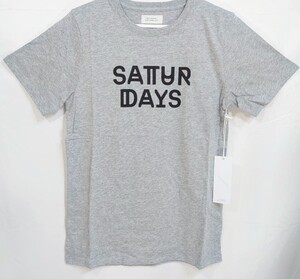 【XS】サタデーズニューヨークシティ 半袖Tシャツ Deco Neus グレー