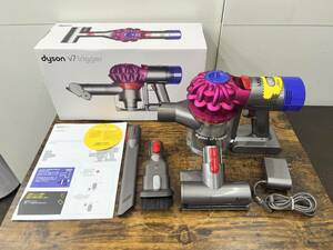 ★美品★dyson/ダイソン【 v7 trigger サイクロン掃除機 コードレス ハンディクリーナー 付属品多数・取説付き 】HH11