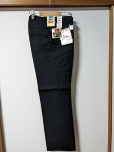 【未使用】ヨット学生服 スラックス パンツ 学生ズボン 黒 ブラック W71 L72