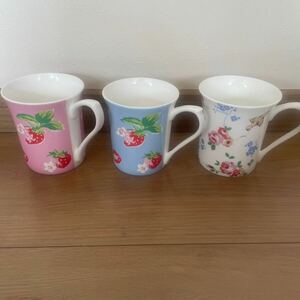 Cath Kidston マグカップ 3個セット　可愛らしいデザイン　新生活にも　キャスキッドソン　廃番品　訳あり