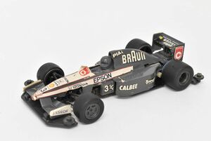 (808S 0606M13) 1円～ TAMIYA タミヤ 1/28 ミニF-1シリーズ No.3 ブラウン・ティレル・ホンダ020 完成品 当時物 【ジャンク品】