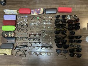 【大量50本】イブサンローラン　mila schon HOYA Calvin Klein JINS SEIKO サングラス　メガネ　老眼鏡　