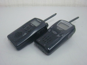 ☆2台セット！KENWOOD/ケンウッド 特定小電力トランシーバー DEMITOS UBZ-LM20、UBZ-LP20！(MID-3218)「60サイズ」☆