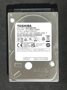 ★ 2TB ★　MQ04ABD200　/　TOSHIBA 【使用時間：542ｈ】 2023年製　稼働少　AVコマンド対応　2.5インチ内蔵HDD/9.5mm/SATA　[管理■511J]