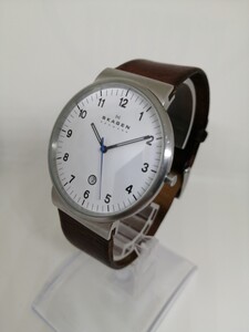 【稼働品】SKAGEN スカーゲン SKW6082 メンズクォーツ腕時計