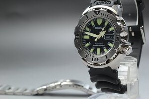 [美品・完動品] セイコー プレサージュ SEIKO PROSPEX SKX779 ダイバーズ ブラックモンスター 自動巻き オートマチック