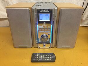 KK2014 KENWOOD コンパクトHi-Fiコンポーネントシステム RD-ES3MD スピーカー(ペア),リモコン付 動作OK/ 100